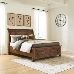 Zackaryn Queen Sleigh Storage Bed