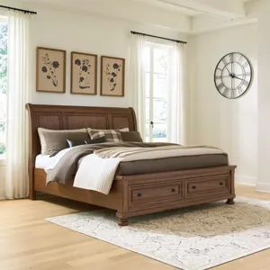 Zackaryn King Sleigh Storage Bed