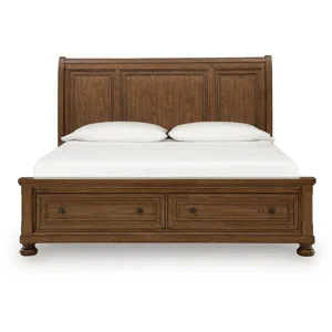 Zackaryn King Sleigh Storage Bed