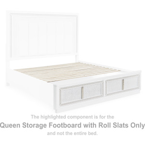 Chalanna Queen Storage Footboard with Roll Slats
