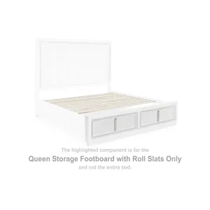Chalanna Queen Storage Footboard with Roll Slats