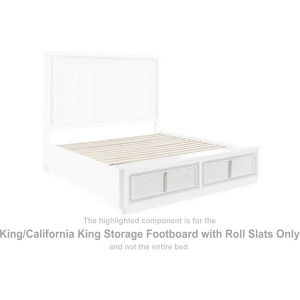 Chalanna King/California King Storage Footboard with Roll Slats