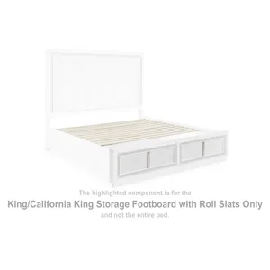 Chalanna King/California King Storage Footboard with Roll Slats