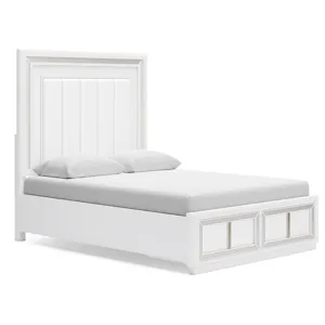 Chalanna Queen Panel Storage Bed and Nightstand