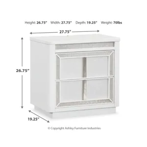 Chalanna Queen Panel Storage Bed and Nightstand