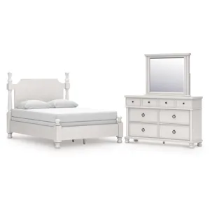 Rowlenstown Queen Poster Bed, Dresser and Mirror