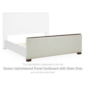 Radkin Queen Upholstered Panel footboard with Slats