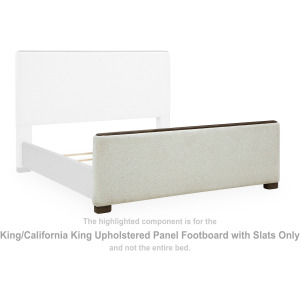 Radkin King/California King Upholstered Panel Footboard with Slats