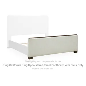 Radkin King/California King Upholstered Panel Footboard with Slats