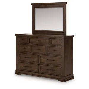 Taffenbrook Queen Panel Storage Bed, Dresser and Mirror