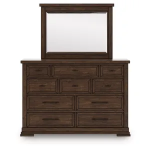 Taffenbrook Queen Panel Storage Bed, Dresser and Mirror