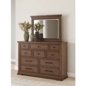 Taffenbrook Queen Panel Storage Bed, Dresser and Mirror