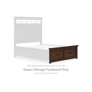 Q Storage Footboard, Med Brown