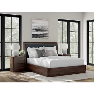 Kendamor California King Upholstered Panel Bed
