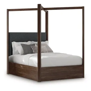 Kendamor Queen Canopy Bed, Dresser and Mirror