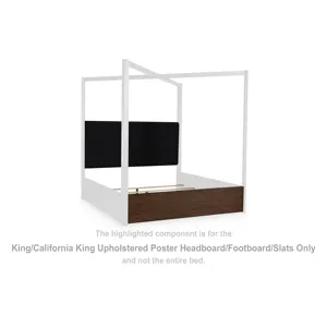 Dilenno King/California King Upholstered Poster Headboard/Footboard/Slats