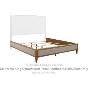 Sharlance California King Upholstered Panel Footboard/Rails/Slats
