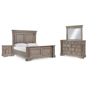 Blairhurst King Panel Bed, Dresser, Mirror and Nightstand