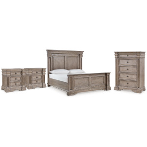 Blairhurst King Panel Bed, Chest and 2 Nightstands