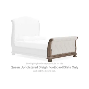 Ardenfield Queen Upholstered Sleigh Footboard/Slats