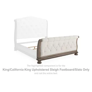 Ardenfield King/California King Upholstered Sleigh Footboard/Slats