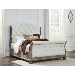 Ardenfield Queen Upholstered Sleigh Bed