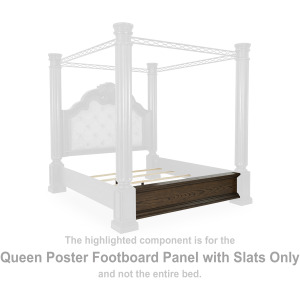 Maylee Queen Poster Footboard Panel with Slats