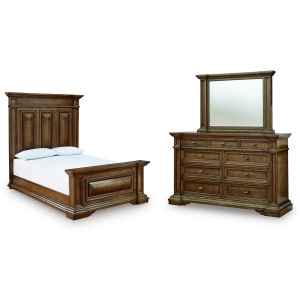 Frantanna Queen Panel Bed, Dresser and Mirror