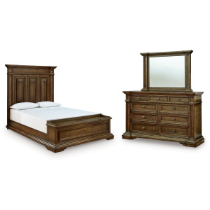 Frantanna Queen Panel Storage Bed, Dresser and Mirror