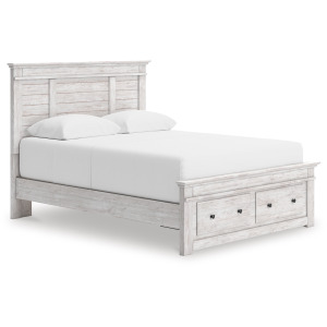 Makidern Full Panel Storage Bed