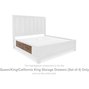 Cabalynn Queen/King/California King Storage Drawers (Set of 4)