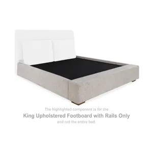 Cabalynn King Upholstered Footboard with Rails