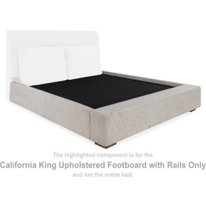 Cabalynn California King Upholstered Footboard with Rails