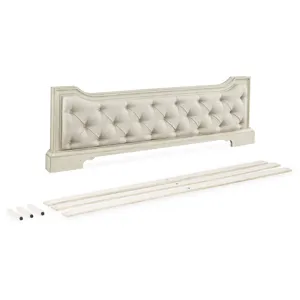 Arlendyne King/California King Upholstered Panel Footboard with Slats