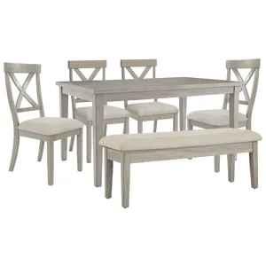 Parellen Dining Table, 2 Chairs and Bench