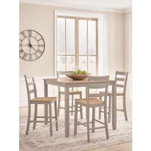 Harperfeld Counter Height Dining Table and 4 Counter Stools