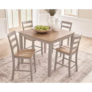 Harperfeld Counter Height Dining Table and 4 Counter Stools