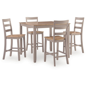 Harperfeld Counter Height Dining Table and 4 Counter Stools