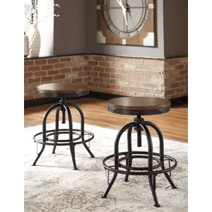 Valebeck Counter Height Dining Table and 4 Barstools