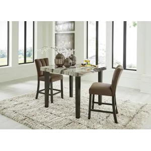 Jeshina Counter Height Dining Table and 2 Barstools