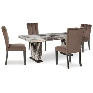 Jeshina Dining Table and 4 Chairs