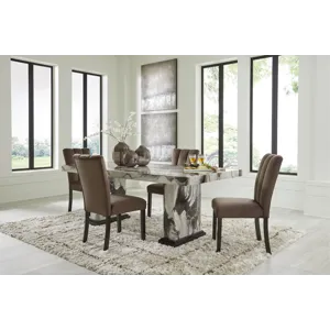 Jeshina Dining Table and 4 Chairs