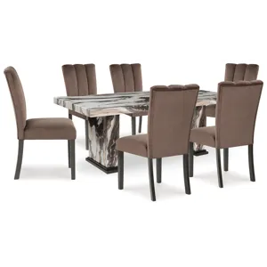 Jeshina Dining Table and 6 Chairs