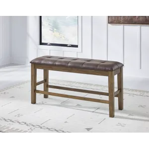 Broxtyn Counter Height Extension Dining Table, 4 Barstools and Bench