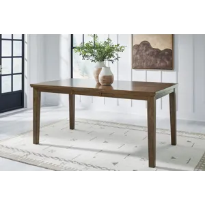 Broxtyn Counter Height Extension Dining Table and 4 Barstools