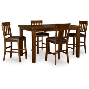 Ralene Counter Height Dining Table and 4 Barstools