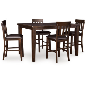 Haddigan Counter Height Dining Table and 4 Barstools