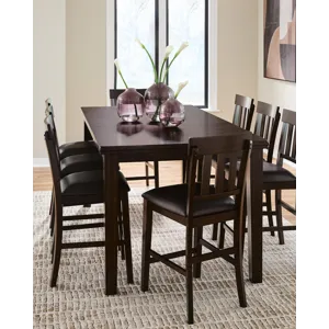 Haddigan Counter Height Dining Table and 6 Barstools