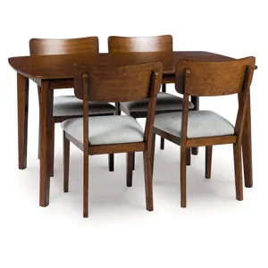 Lyncott Dining Table and 4 Chairs (Set of 5)