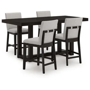 Neymorton Counter Height Dining Table and 4 Barstools